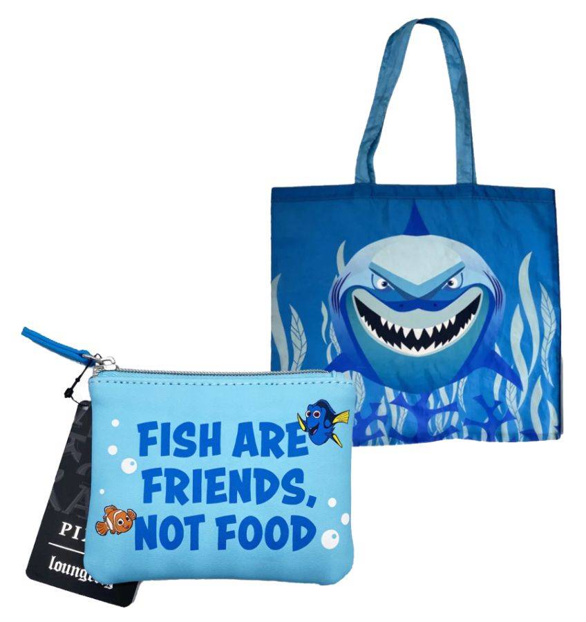 Loungefly Finding Nemo - Bruce Coin Pouch & Tote Bag 2-in-1 US Exclusive Set