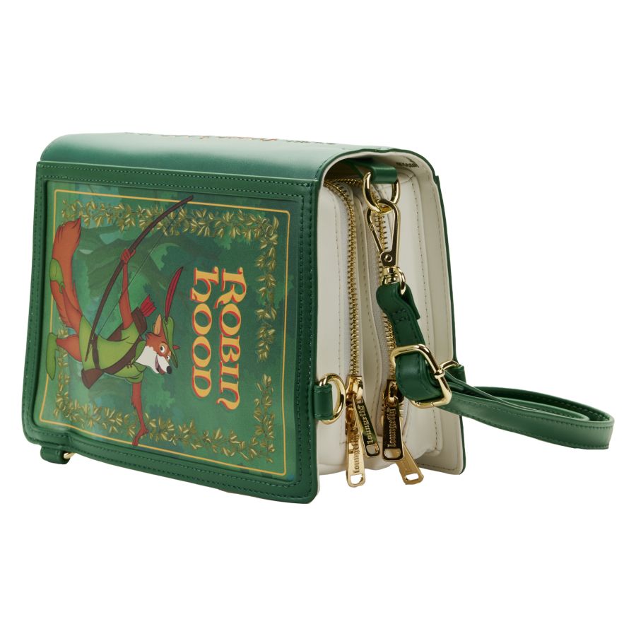 Loungefly Robin Hood (1973) - Classic Book Cover Convertible Crossbody