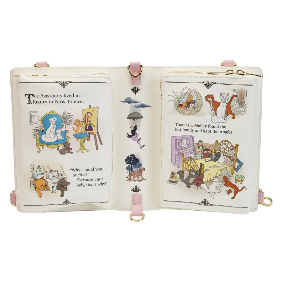 Loungefly The Aristocats (1970) - Book Convertible Crossbody Bag