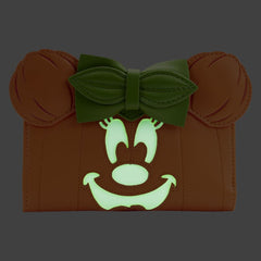 Loungefly Disney - Minnie Mouse Pumpkin Glow Face Flap Purse