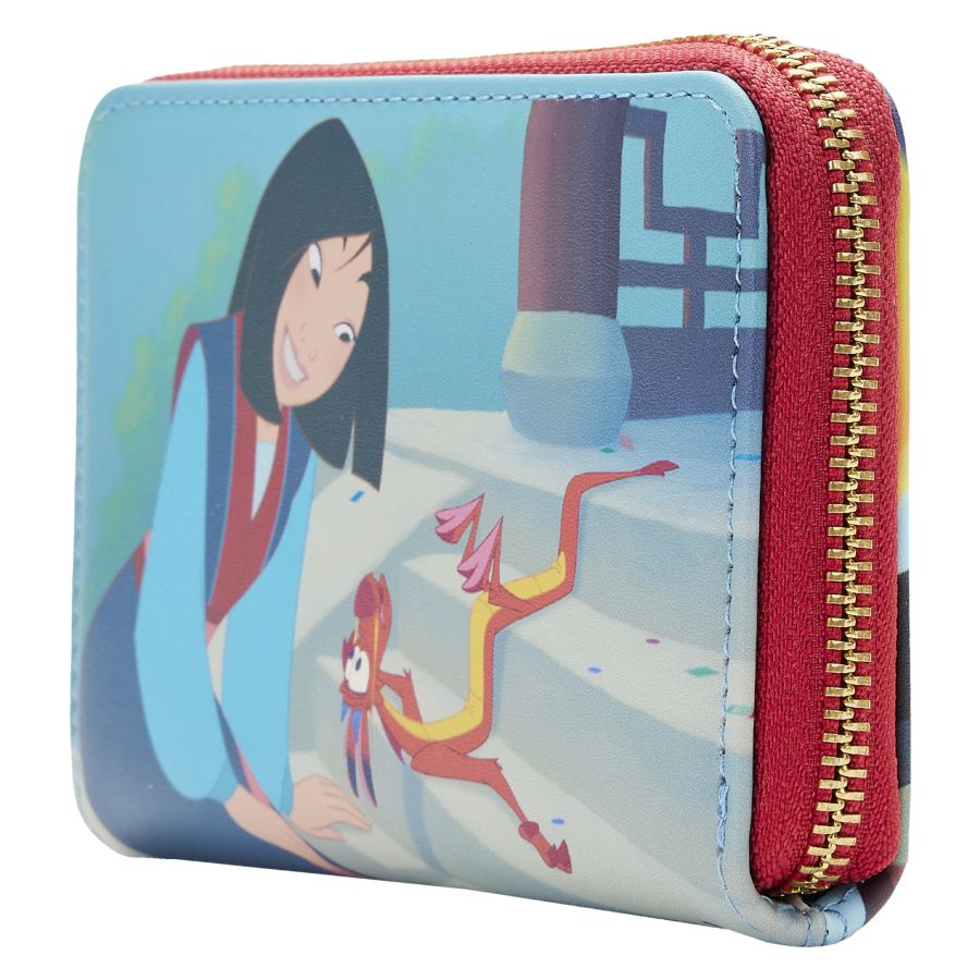 Loungefly Mulan (1998) - Princess Scene Zip Around Purse