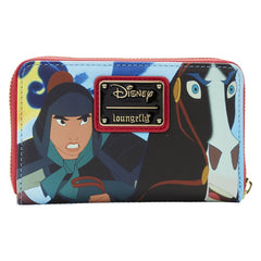 Loungefly Mulan (1998) - Princess Scene Zip Around Purse