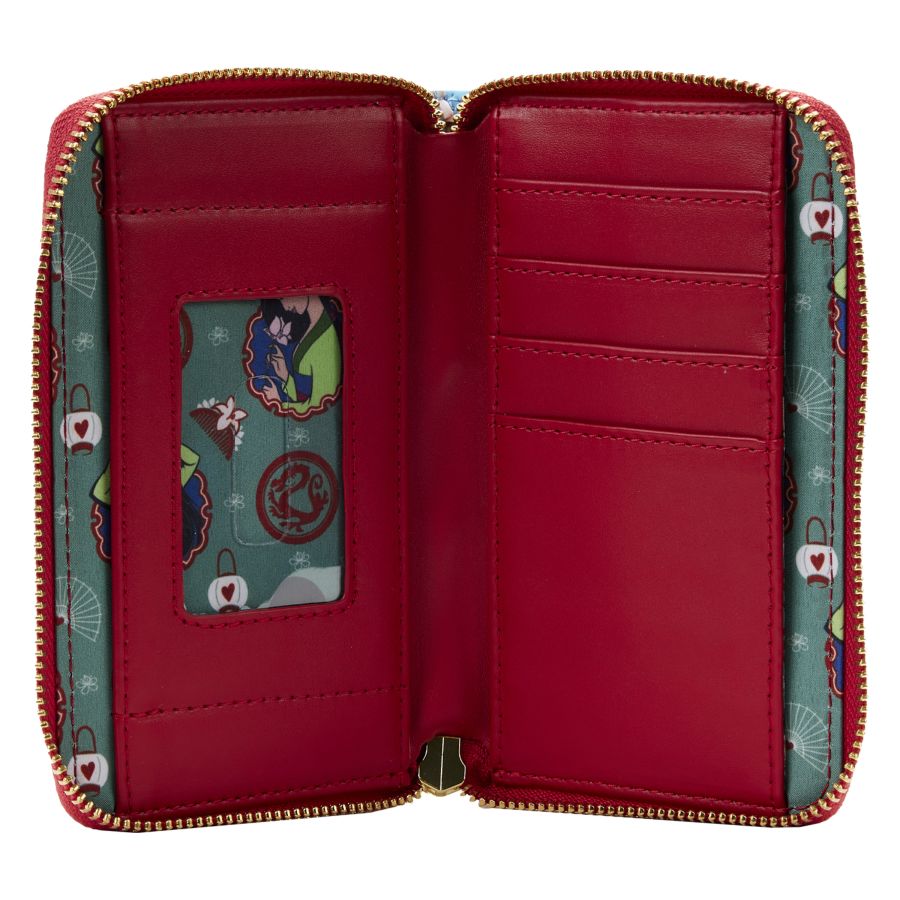 Loungefly Mulan (1998) - Princess Scene Zip Around Purse