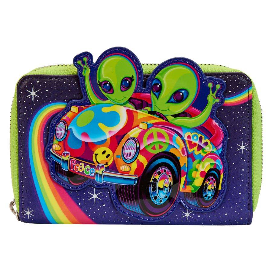 Lisa Frank - Cosmic Alien Ride Zip Around Wallet