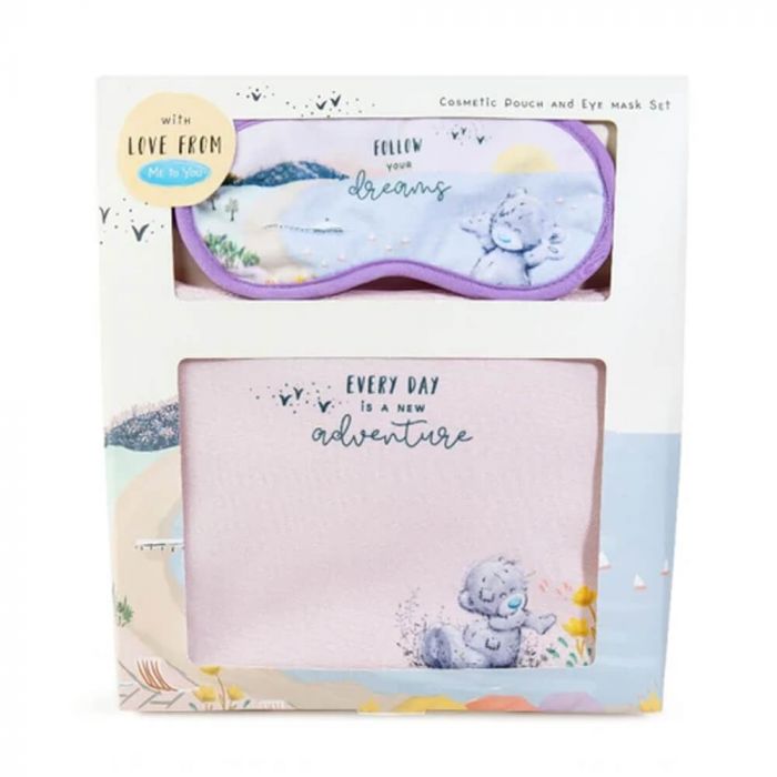 Me to You - Every day is a New Adventure: Cosmetic Pouch & Eye Mask Set