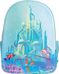 Loungefly The Little Mermaid (1989) - Castle Snap Flap US Exclusive Mini Backpack